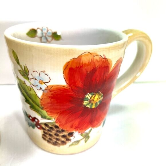 - Maxcera “ Winter Poppy” large mug set - Picture 3 of 5